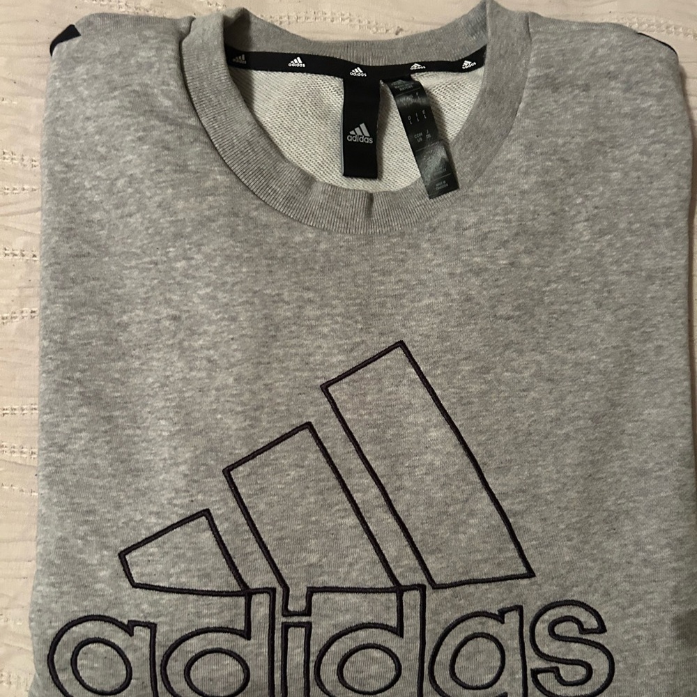Adidas Heather Gray Crewneck